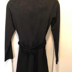 BRAND NEW! trf black suade dress